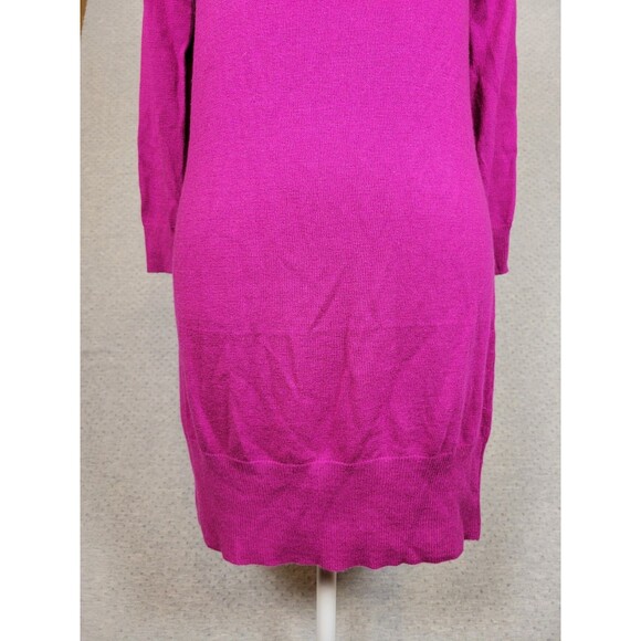 NWT Vertigo Paris Fushia Sweater Dress Tunic Womens Medium Wool Cashmere Luxury - Picture 4 of 10